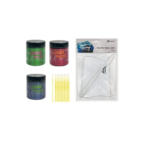 Simon Hurley Lunar Paste Bundle - Game Over, Fake Plant, Midnight Snack with Paste Tool Set and Detail Sticks
