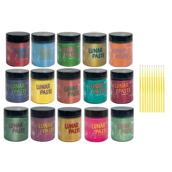 Simon Hurley Lunar Paste Bundle with Trebbies Detail Sticks - 15 Color Mega Set