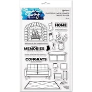 Simon Hurley create. Clear Stamps 6"X9"-Welcome Home