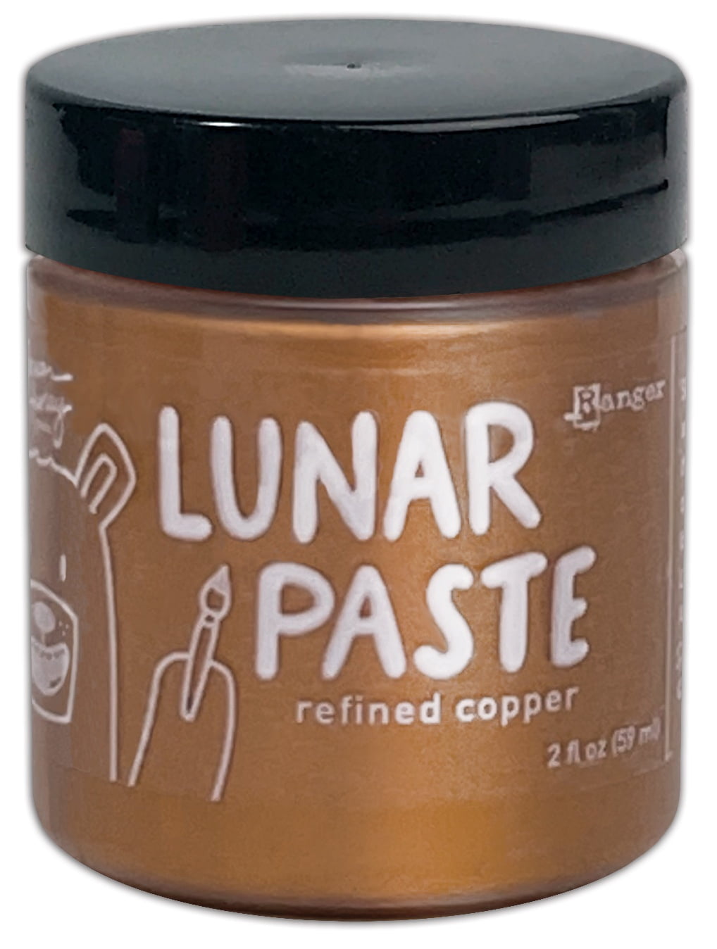Simon Hurley Create. Lunar Paste 2oz - "Game Over" Metallic Cream Paste For Stenciling & Crafting