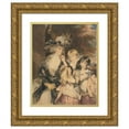 thumbnail image 1 of Simon Jacques Rochard 15x18 Gold Ornate Wood Frame and Double Matted Museum Art Print Titled - Lady Smith and Her Children (1800-1872), 1 of 4