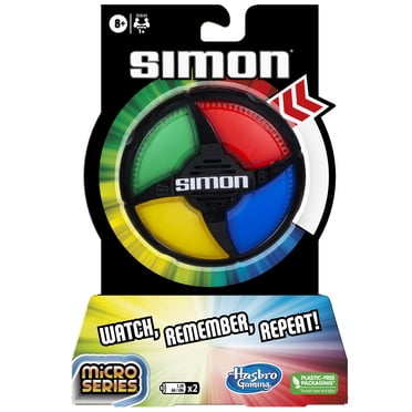 Simon Micro Series Electronic Compact Size Game for Kids, Boys and Girls, Ages 8+
