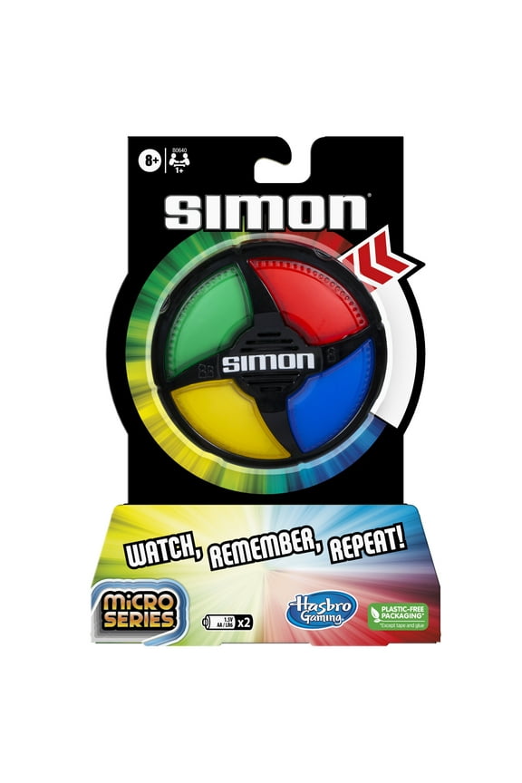 Micro Series Electronic Game for 1+ Players, Classic Gameplay in a Compact Size, Easter Basket Stuffers, Boys and Girls, Ages 8+