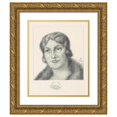 thumbnail image 1 of Simon Moulijn 20x24 Gold Ornate Framed and Double Matted Museum Art Print Titled - Portrait of Mrs. Van Tienhoven-Hoyack, 1 of 4