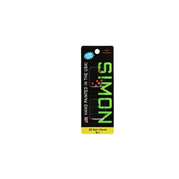 Simon Plastic Clevis with Flame Beads