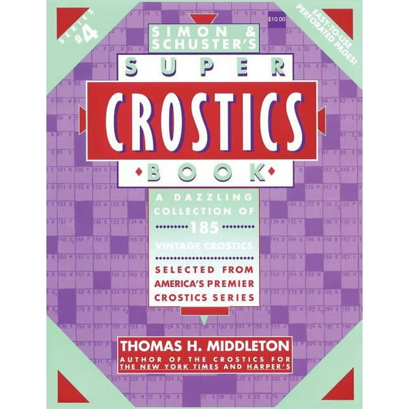 Super Crostics Book Simon & Schusters Super Crostics # 4, Book 4, (Paperback)