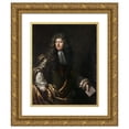 thumbnail image 1 of Simon Verelst 12x14 Gold Ornate Wood Frame and Double Matted Museum Art Print Titled - Portrait of an Ambassador (circa 1686), 1 of 4
