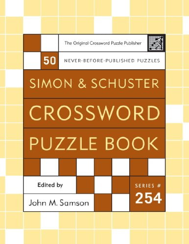 Pre Owned Simon and Schuster Crossword Puzzle Book #254: The Original