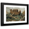 thumbnail image 1 of Simon de Myle 14x12 Black Modern Framed Museum Art Print Titled - Noah's Ark on the Mount Ararat, 1 of 5