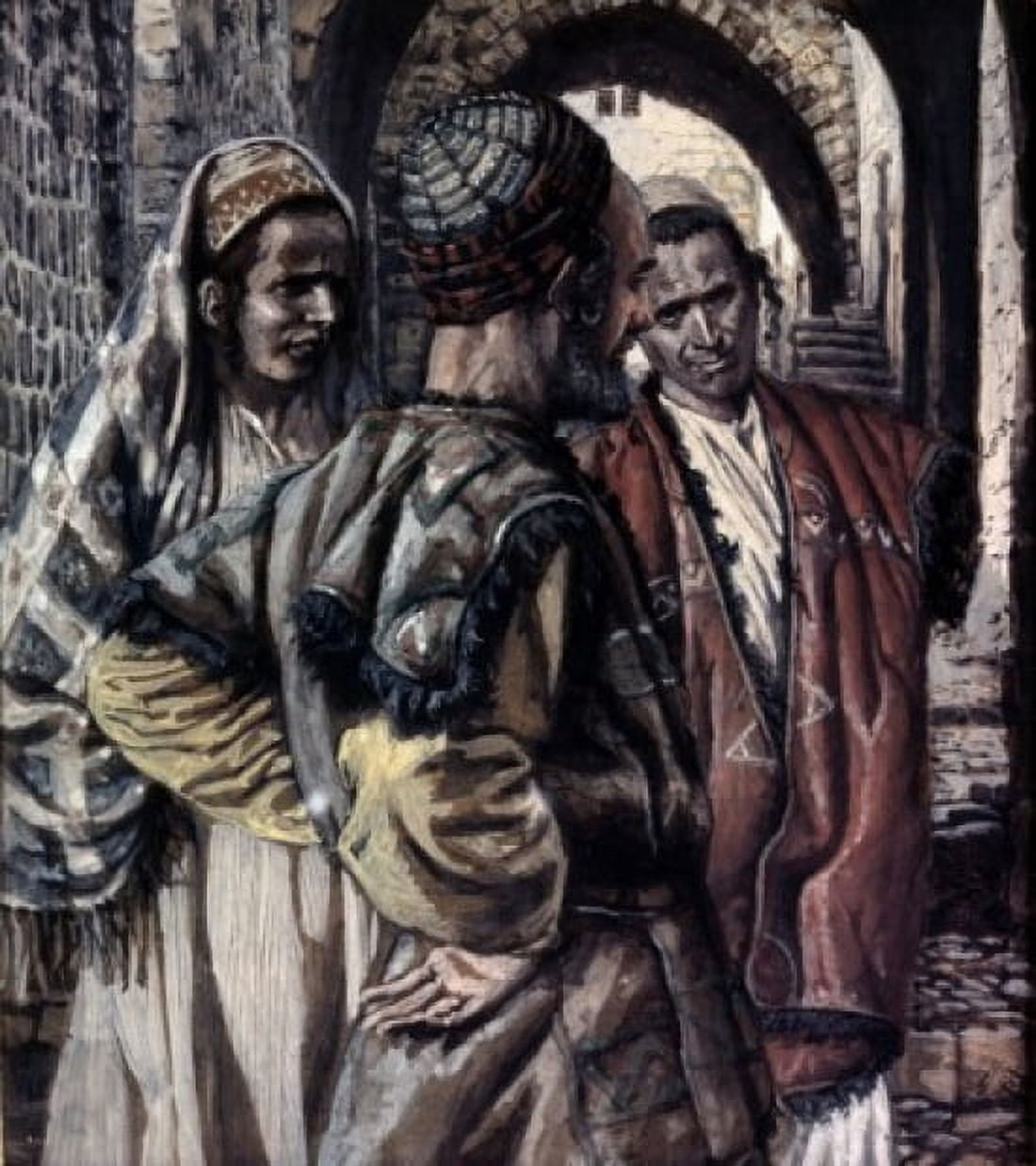 Simon of Cyrene & His Two Sons James Tissot (1836-1902 French) Canvas Art - James Tissot (18 x 24)