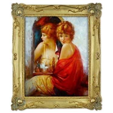 Simon's Shop Picture Frames 8x10 Gold Photo Frame with Floral Relief, Wall and Tabletop Frames for Home Wedding