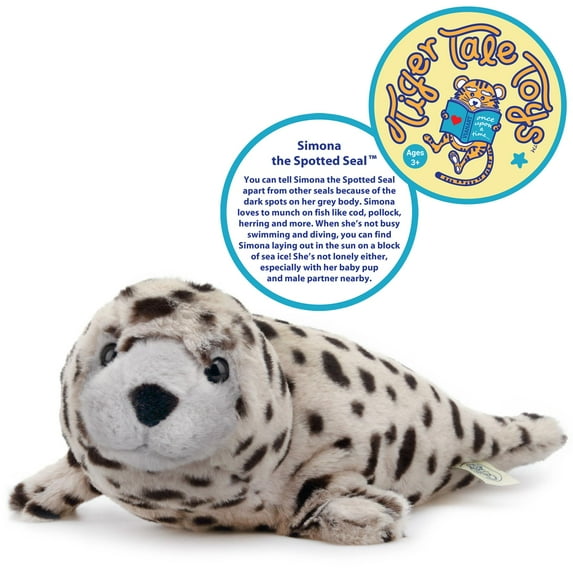 Simona the Spotted Seal | 15 Inch Animal Plush | By TigerHart Toys