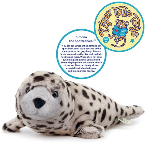 Simona the Spotted Seal | 15 Inch Animal Plush | By TigerHart Toys