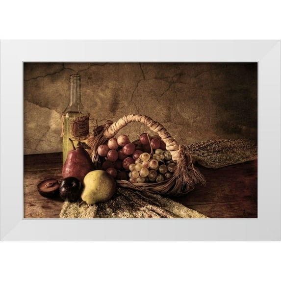 Simonato, Silvia 32x23 White Modern Wood Framed Museum Art Print Titled - Grapes
