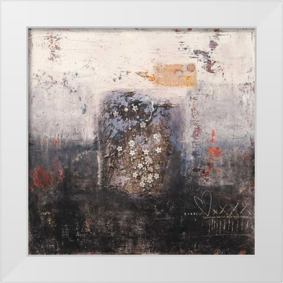Simoncelli, Charaka 26x26 White Modern Wood Framed Museum Art Print Titled - Mio unico bene