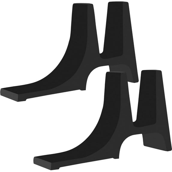Simond Store - Fireback Feet - Black Cast Iron Pair of Fireback Feet Support Legs for Fireback Plates - 1 Pair