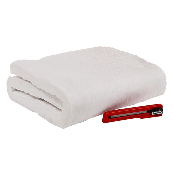 Simond Store Ceramic Fiber Blanket - 1”X12”X32” 8LB  2400F -  High Temperature Insulation Baffle