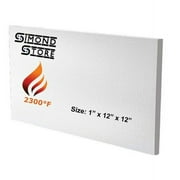 Simond Store Ceramic Fiber Insulation Board, 2300F, 1 x 12 W x 12L Individual Board for Ovens, Stoves, Forges, Kilns