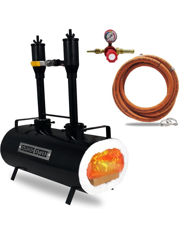 Double Burner Portable Propane Gas Forge for Blacksmithing Tools & Hardware Misc..