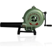 SIMOND STORE- Hand Crank Blacksmithing Forge Blower 8 Inch Casing, Cast Aluminum Manual Blower for Farrier Blacksmith Coal Forge Firepot BBQ Outdoor Cooking Camping