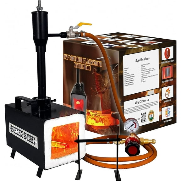 Simond Store Portable Propane Single Burner Forge For Knife Making Supplies