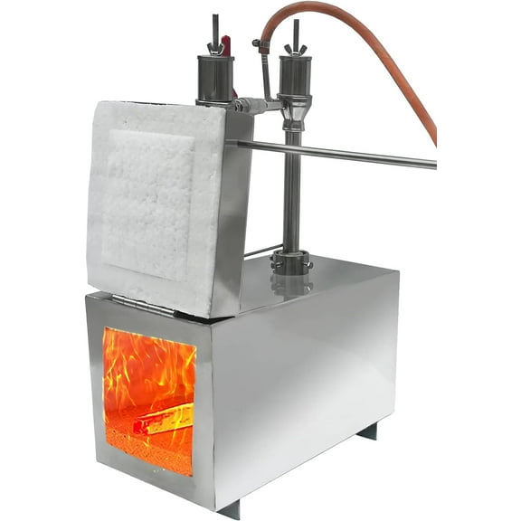 Simond Store Rectangle Shape Portable Propane Gas Double Burner with One Side Door Forge