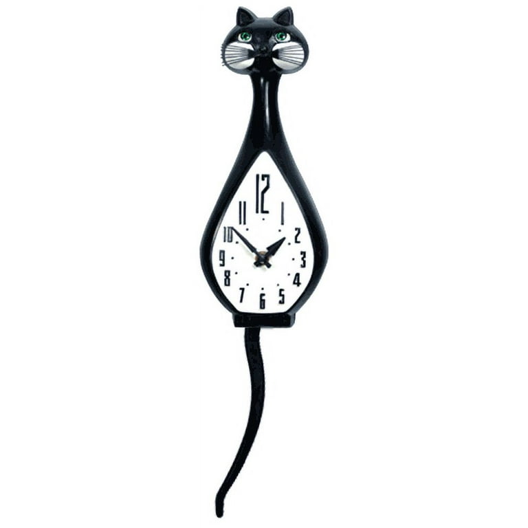 SIMONE ANIMATED WALL CAT CLOCK-