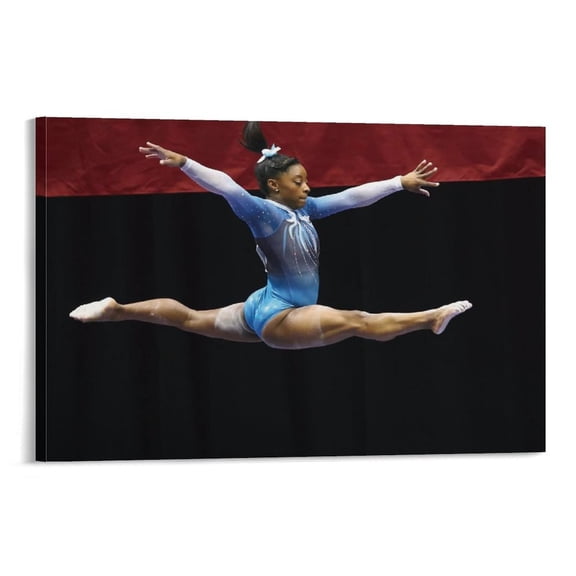 Simone Biles Canvas Poster Artworks Canvas Poster Room Aesthetic Wall Art Prints Home Modern Decor Gifts 16x24inch(40x60cm)