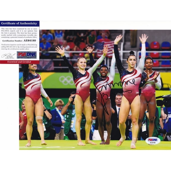 Simone Biles Olympics Signed Autograph 8x10 Photo PSA/DNA COA B