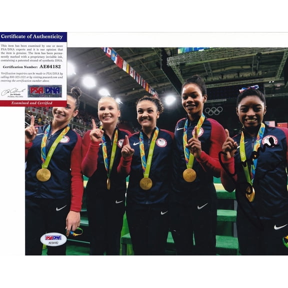Simone Biles Olympics Signed Autograph 8x10 Photo PSA/DNA COA C