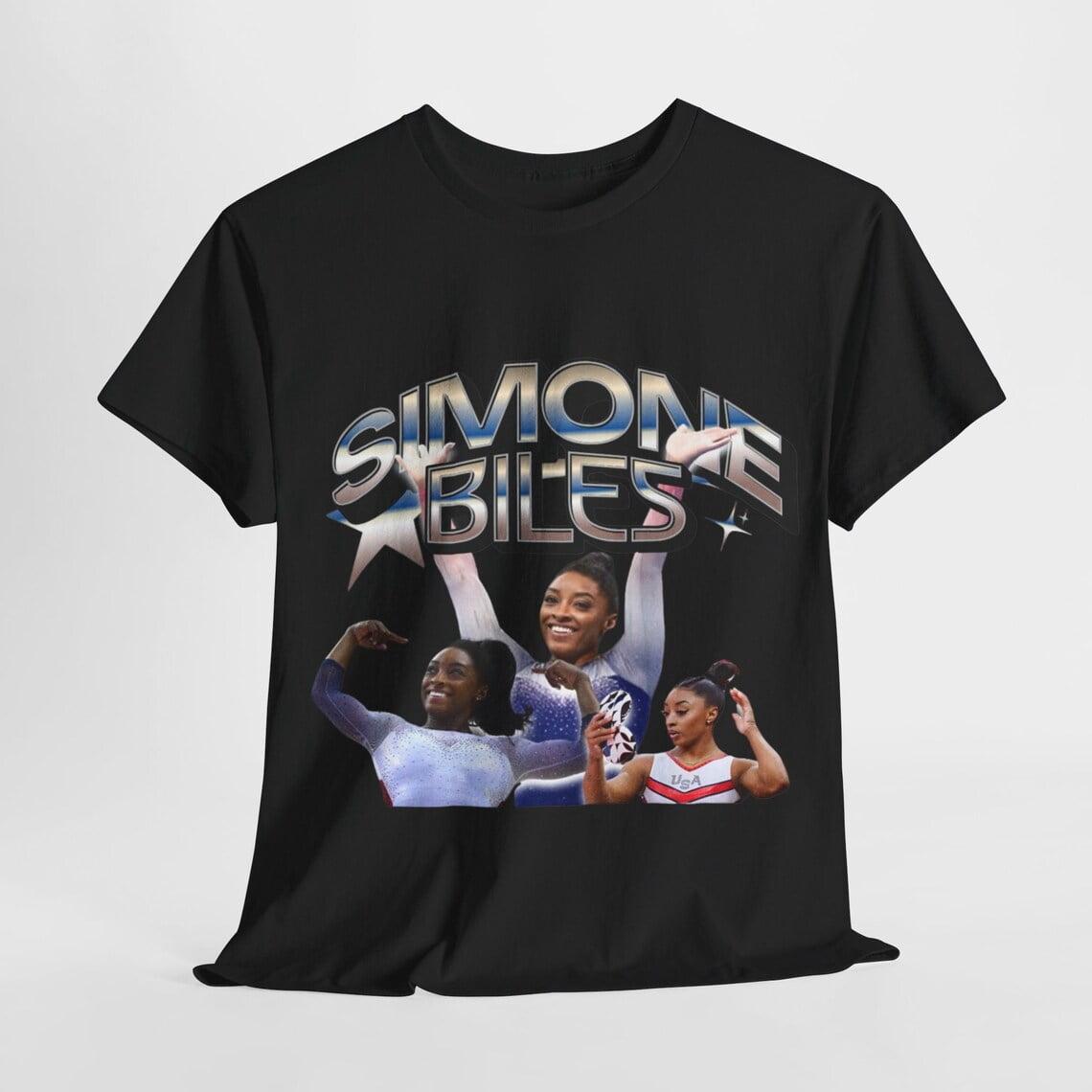Simone Biles Paris Olym.pics 2024 Graphic Tee Y2k Vintage Gymnastics