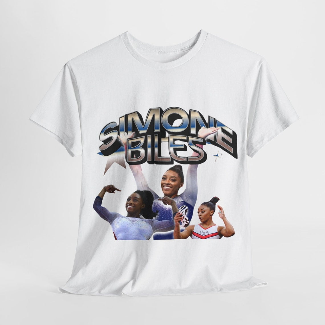 Simone Biles Paris Olym.pics 2024 Graphic Tee Y2k Vintage Gymnastics
