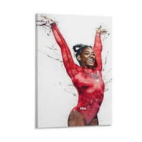 Simone Biles Poster Posters Wall Art Painting Canvas Gift Living Room Prints Bedroom Decor Poster Artworks 16x24inch(40x60cm)
