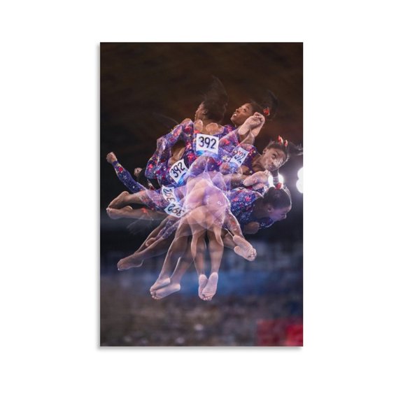 Simone Biles Sports Athlete Poster Artworks Canvas Poster Room Aesthetic Wall Art Prints Home Modern Decor Gifts 20x30inch(50x75cm)