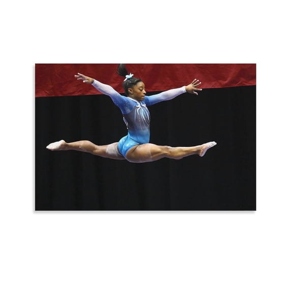 Simone Biles Sports Poster Sexy Athlete Poster Picture Print Canvas Poster Wall Paint Art Posters Decor Modern Home Artworks Gift 20x30inch(50x75cm)