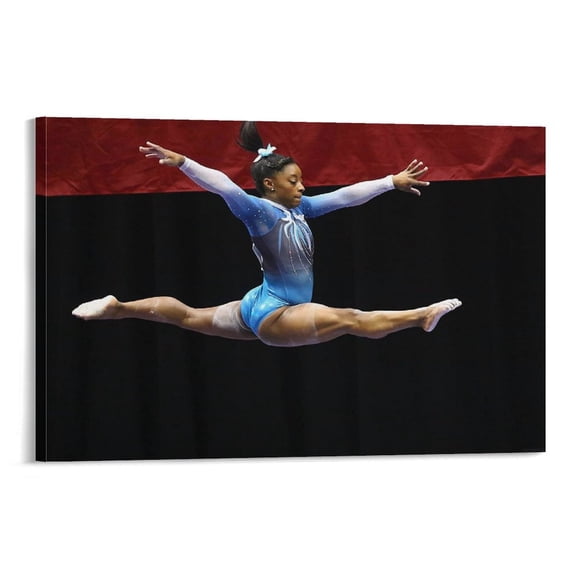 Simone Biles Sports Poster Sexy Athlete Poster Print Photo Art Painting Canvas Poster Home Decorative Bedroom Modern Decor Posters Gifts 24x36inch(60x90cm)