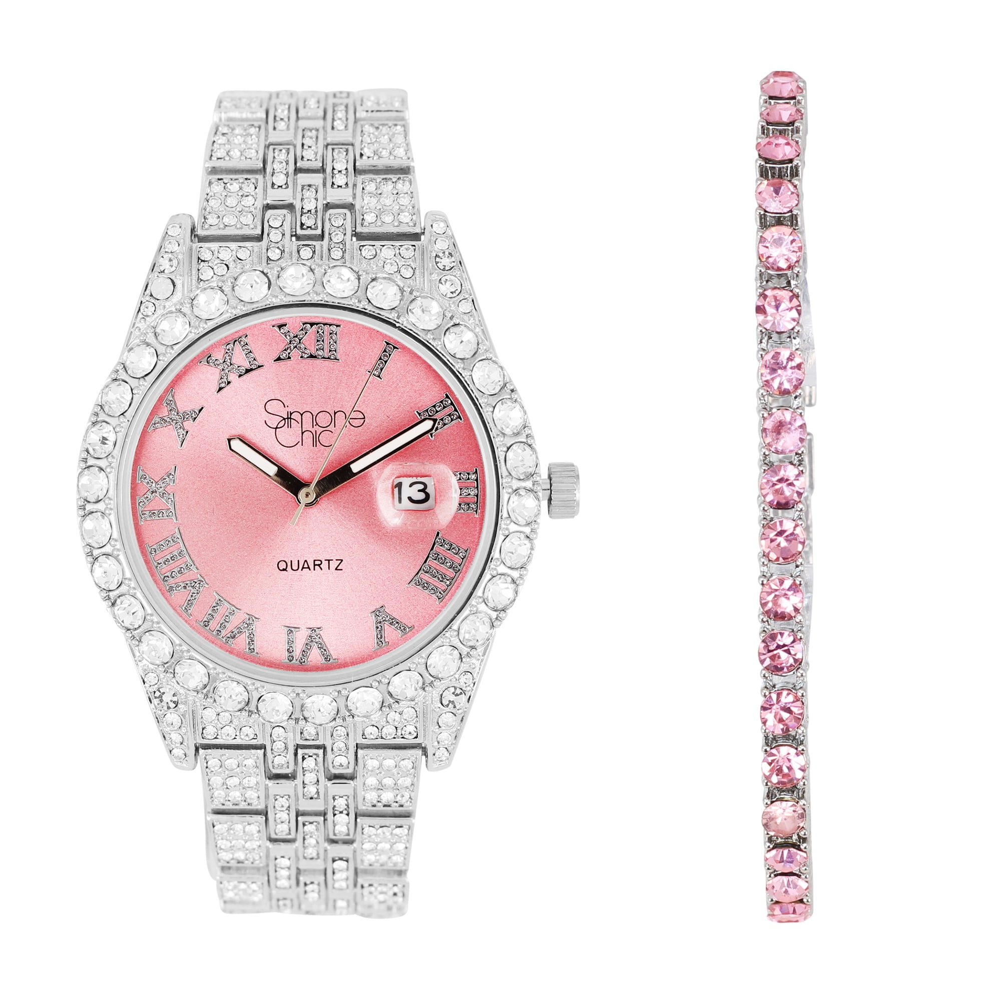 Simone Chic Fully Iced Out Diamond Watch for Women