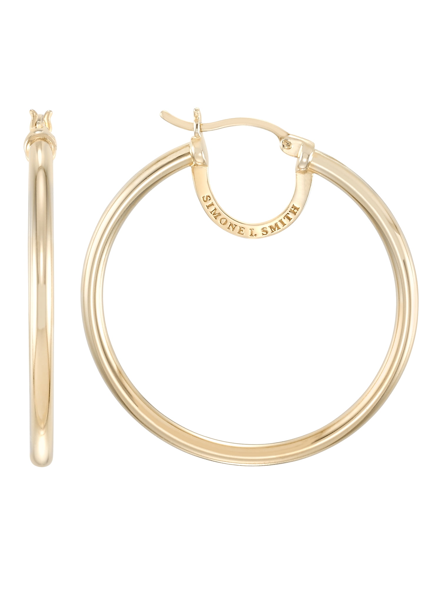 Simone I. Smith Sterling Silver Gold Tone High Polished Bold