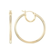 SIMONE I. SMITH FOR WALMART Gold Tone Round Hoop Earrings, Sterling Silver, 35mm