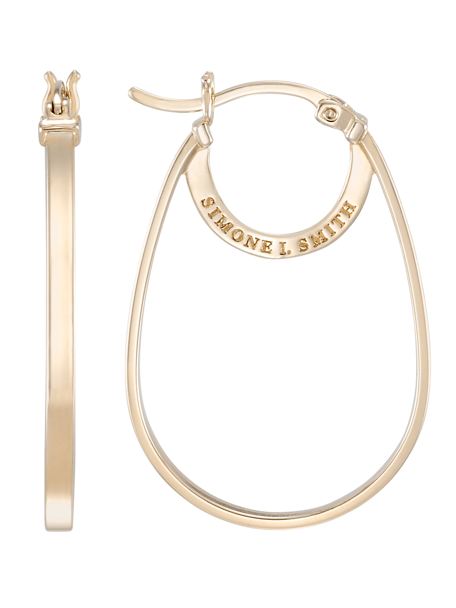 Simone I. Smith Sterling Silver Platinum Tone High Polished
