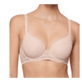 thumbnail image 1 of Simone Perele Comete 3D Plunge Underwire Bra Pink Sand Size: 34B RETAIL: $120, 1 of 3