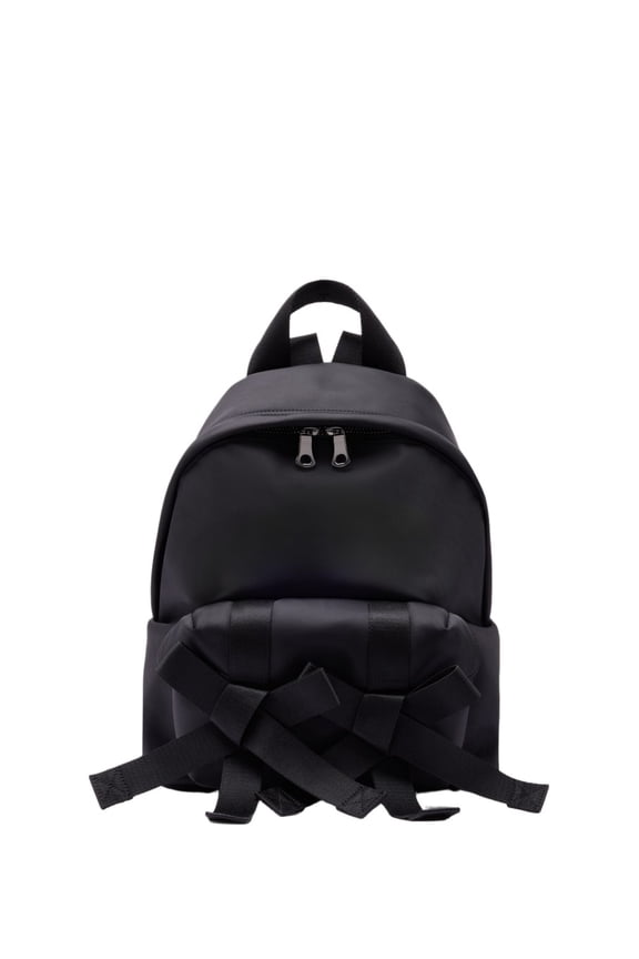Women's Bow Front Backpack Black