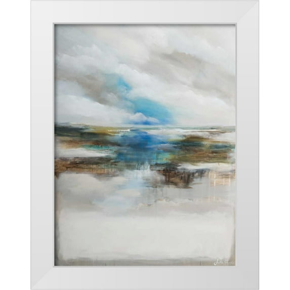 Simonis, Julia 19x24 White Modern Wood Framed Museum Art Print Titled - Never ending I