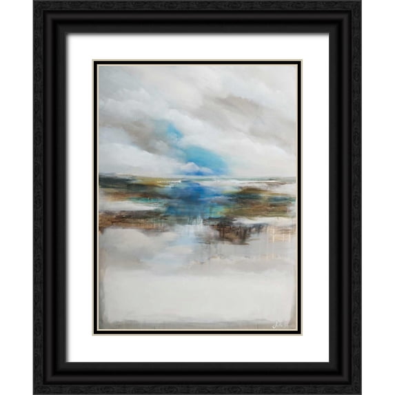 Simonis, Julia 25x32 Black Ornate Wood Framed with Double Matting Museum Art Print Titled - Never ending I