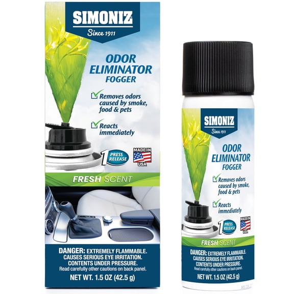 Simoniz Automotive Odor Eliminating Vehicle Fogger/Freshener Fresh Scent, 1.5 oz