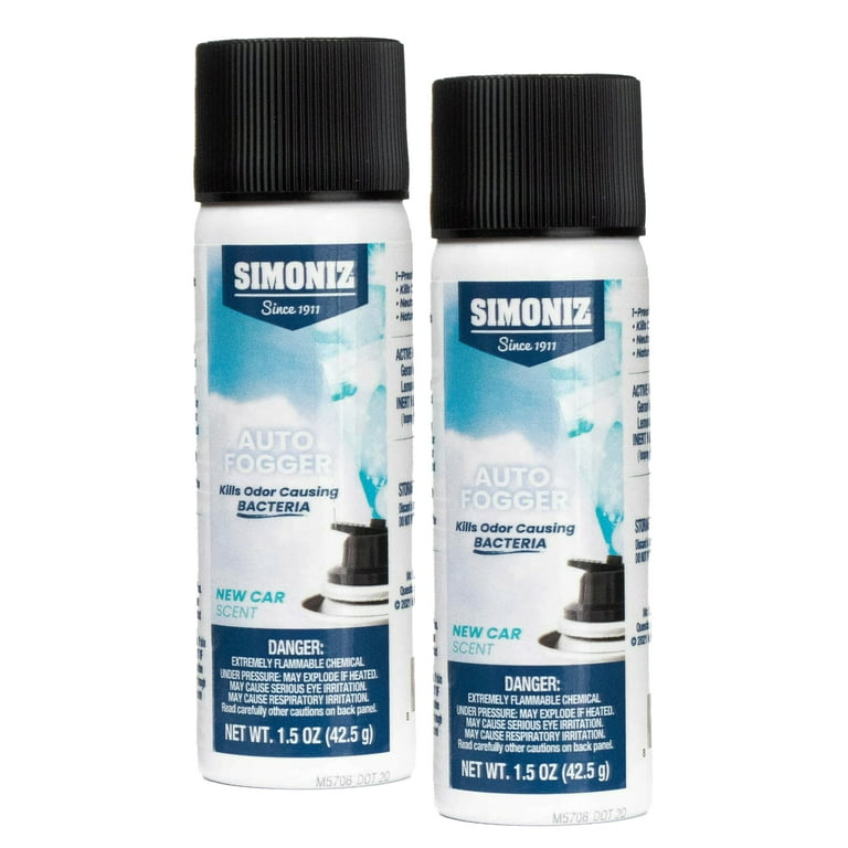 Simoniz Car Fogger Air Freshener, Odor Eliminator Mist, New Car