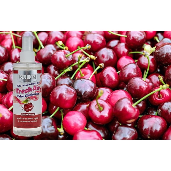Simoniz - Fresh Air Auto Odor Eliminator 8 Ounce - On-The-Go Car Odor Eliminator Pump Spray -(Juicy Cherry)