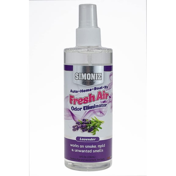 Simoniz - Fresh Air Auto Odor Eliminator 8 Ounce - On-The-Go Car Odor Eliminator Pump Spray
