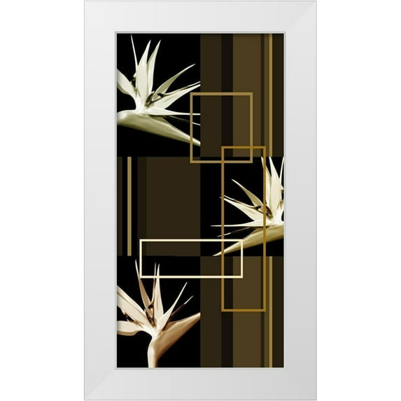 Simons 11x18 White Modern Wood Framed Museum Art Print Titled - Contempo IV