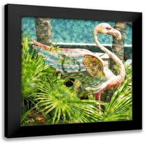 Simons 12x12 Black Modern Framed Museum Art Print Titled - Pinky